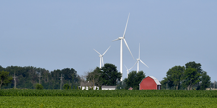 Crosswinds energy park now producing wind power